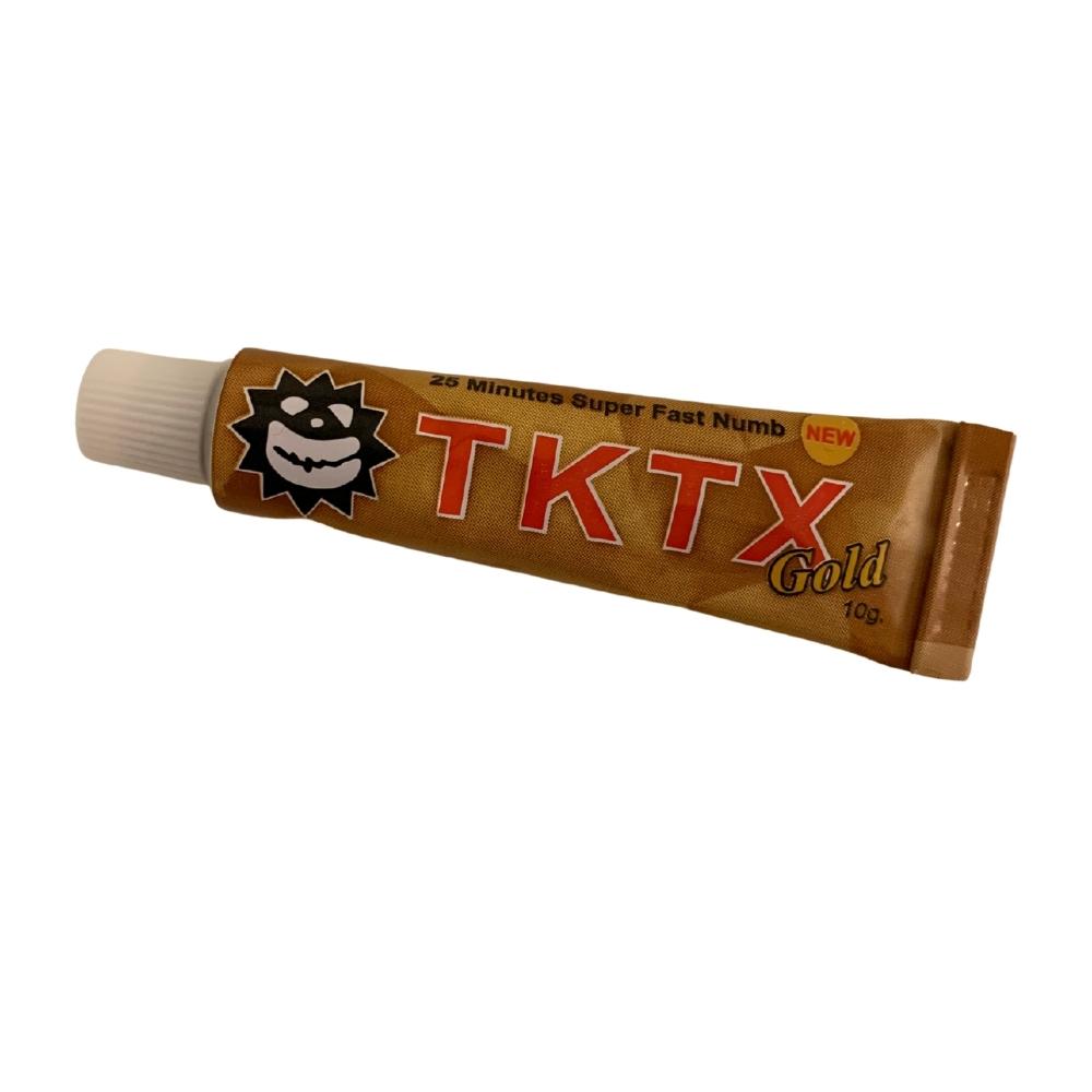 tktx tattoo numbing cream gold tube